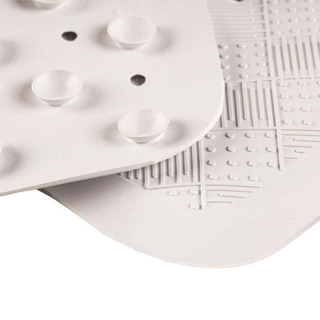 Supertex Rubber Shower Mat With Suction Pads 53x53cm White GTRUBERWHITSHW