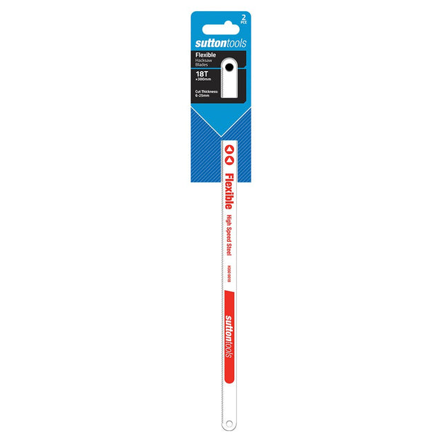 suttontools Hacksaw Blade Flexible HSS 18T H3500018