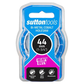 Sutton Tools bi-metal cobalt holesaw packaging with size 41 mm on a white background