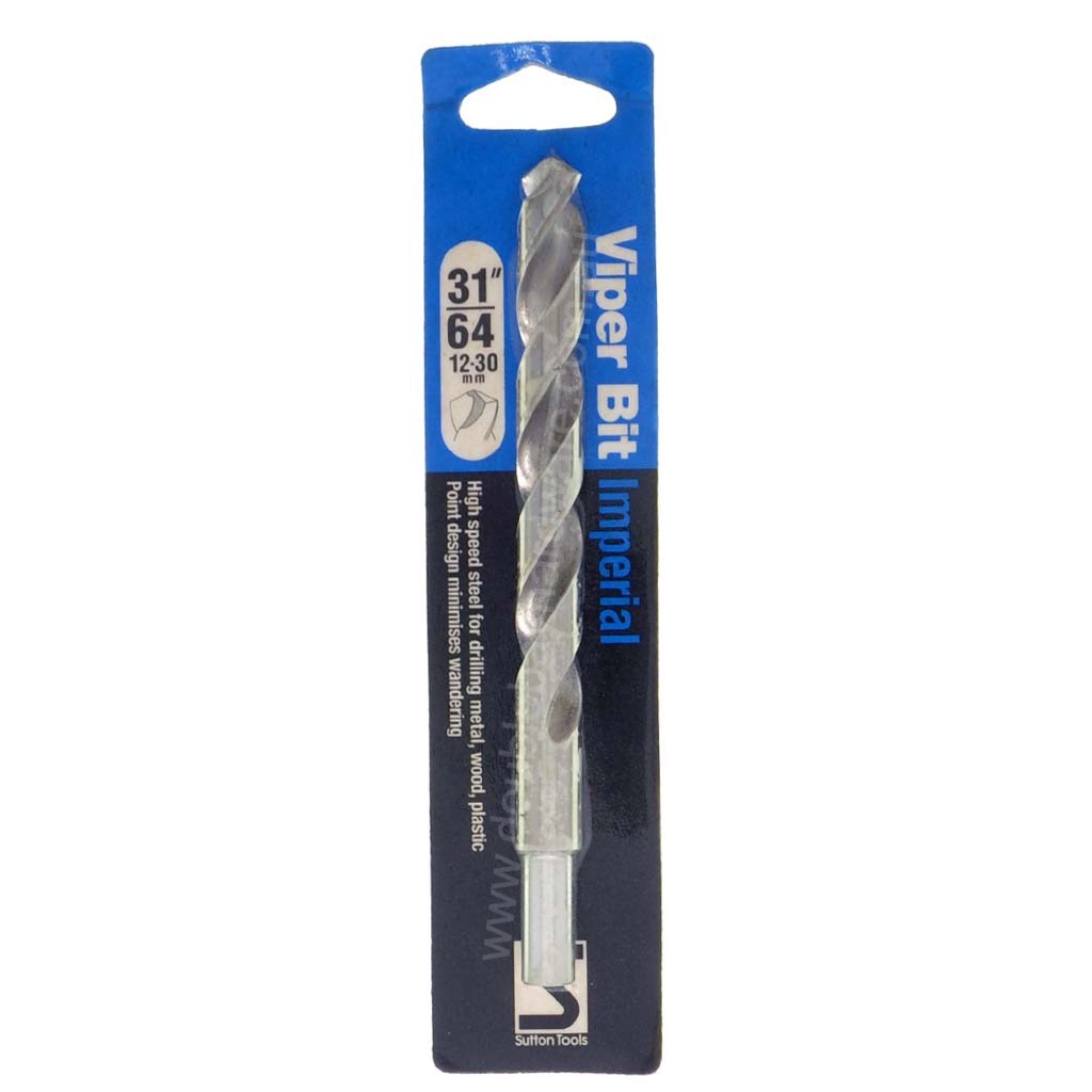 suttontools Imperial Viper Drill Bit 31/64" D1051231