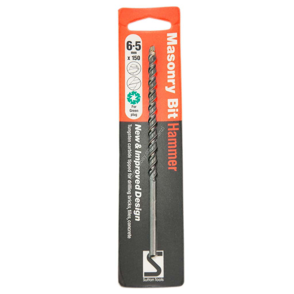 suttontools Masonry Drill Bits Hammer 6.5x150mm D6010650