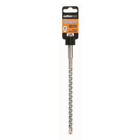 A Sutton Tools 1/4 inch twist drill bit with a black and orange retail header card, shown vertically against a plain white background.