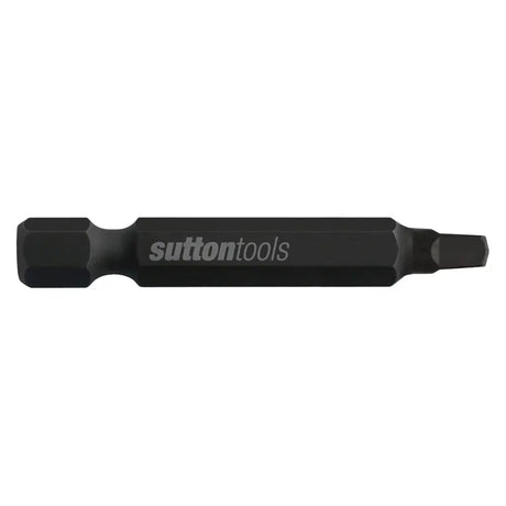 A black hex bit adapter with the 'sutton tools' logo printed in gray on the side, shown against a plain white background.