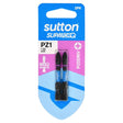 Sutton Supator Q PZ1 drill bit package on a white background