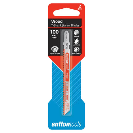 Sutton Tools T-Shank jigsaw blade packaging on a white background