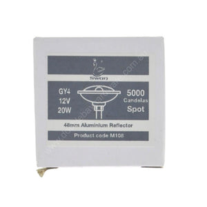 Swan HALOSPOT 48 Aluminium Reflector Halogen Light Bulb GY4 12V 20W 8°