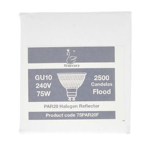Swan Hi Spot ES63 PAR20 Light Bulb GU10 240V 75W 25° 75PAR20F