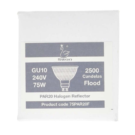 Swan Hi Spot ES63 PAR20 Light Bulb GU10 240V 75W 25° 75PAR20F