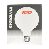 Sylvania G125 Spherical Incandescent Light Bulb E27 240V 100W Opal