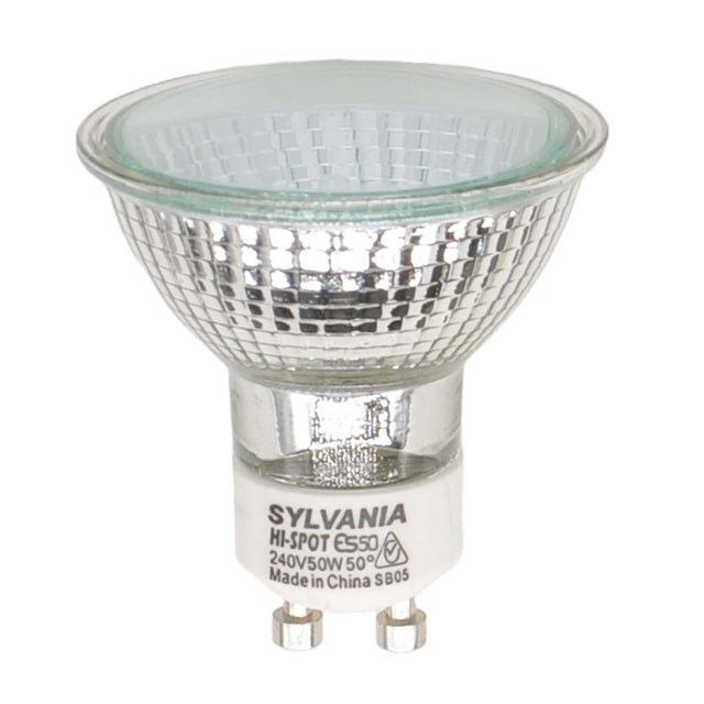 SYLVANIA Hi - Spot ES 50 Halogen Light Bulb GU10 240V 50W 50° 212610