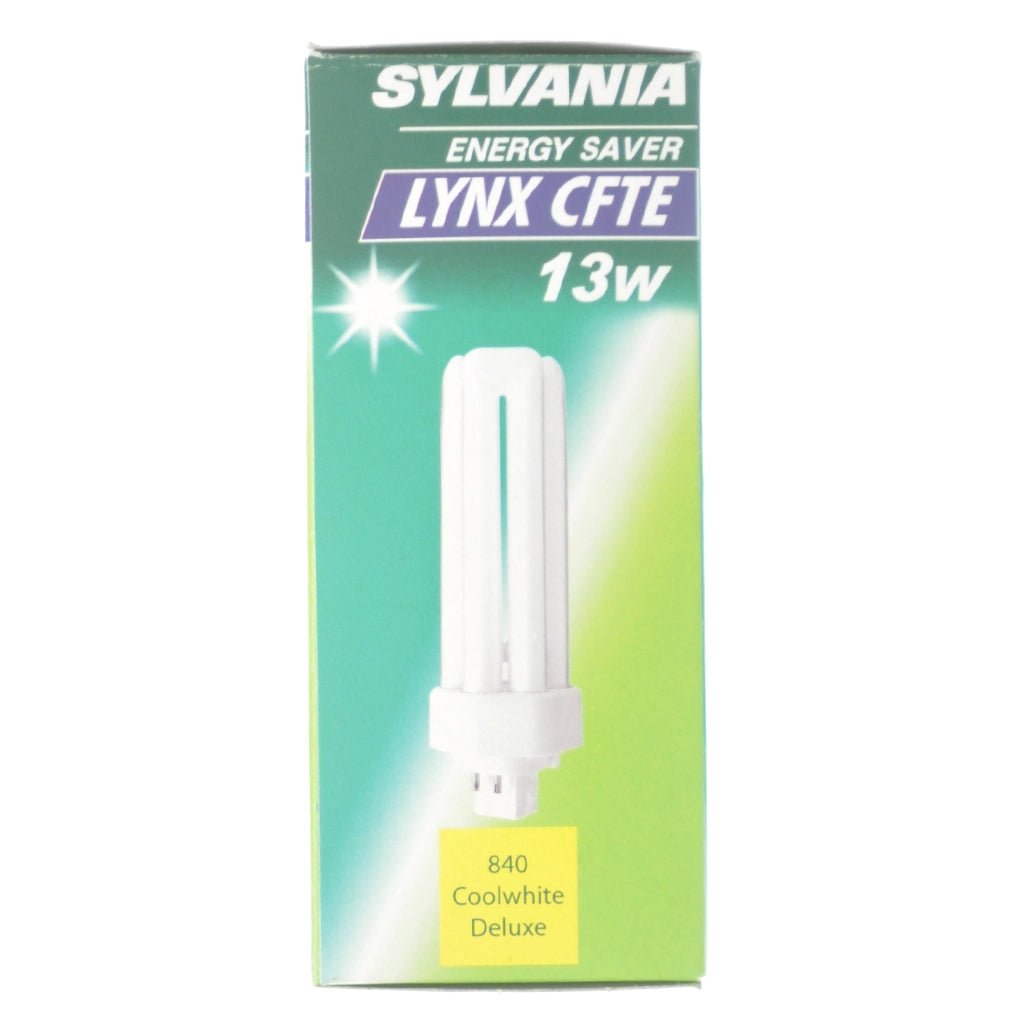 Sylvania LYNX CFTE Compact Fluorescent Light Bulb GX24q - 1 13W/840