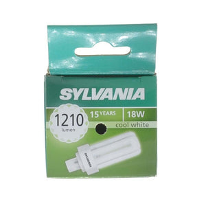 Sylvania Lynx - T Compact Fluorescent Light Bulb GX24d - 2 18W/840