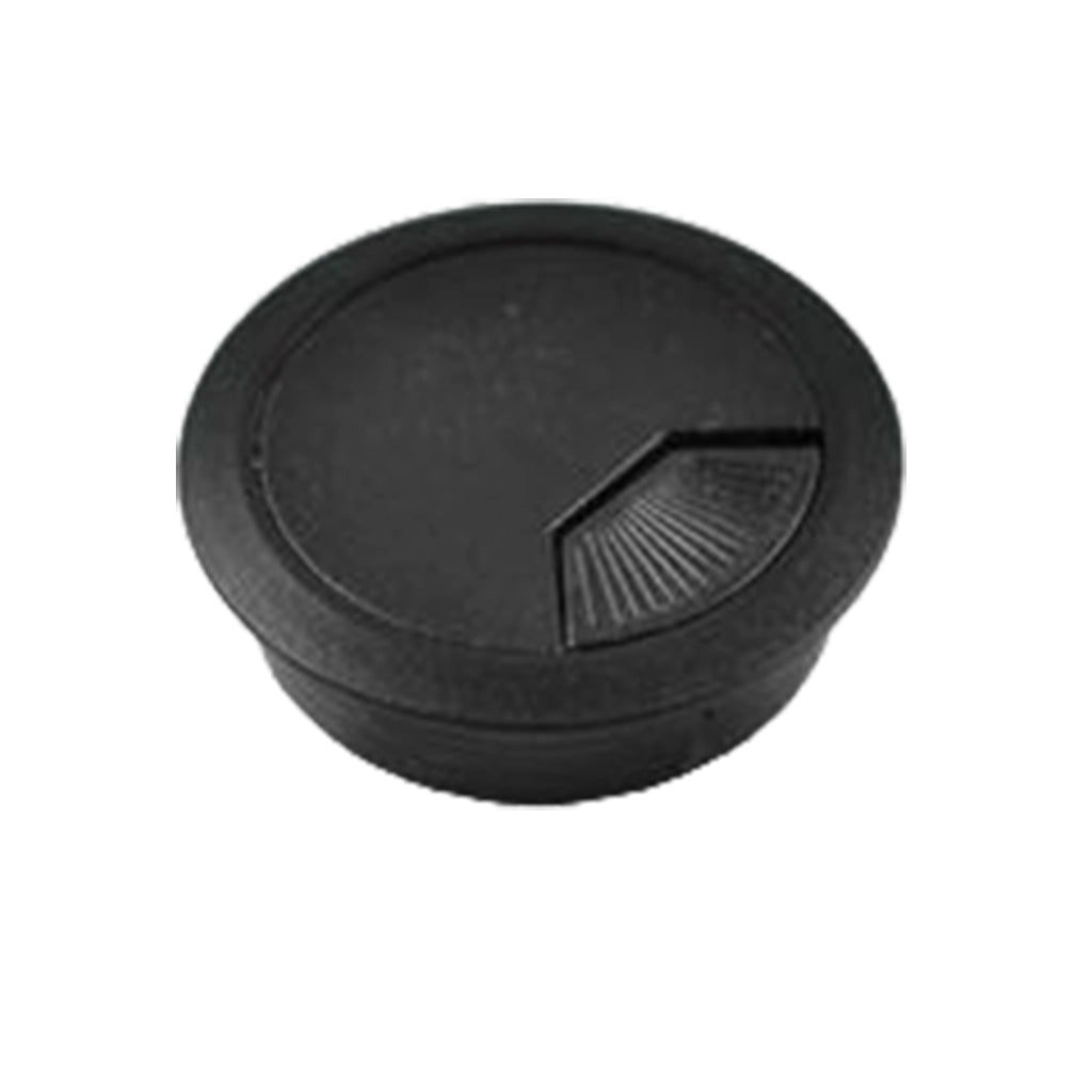 Table Desk Wire Cord Cable Grommets Hole Cover Protection Plastic Black 53mm