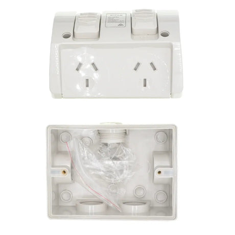 Tesla Waterproof Outdoor Wall Socket 250V 10A IP53 WPGP02