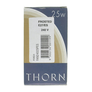 THORN Fancy Round Incandescent Light Bulb E27 240V 25W Frost R10624