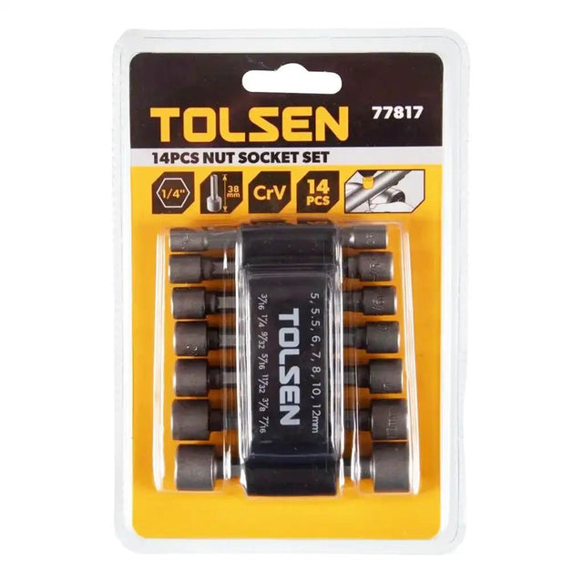 Tolsen Nut Socket Set 14Pcs 77817