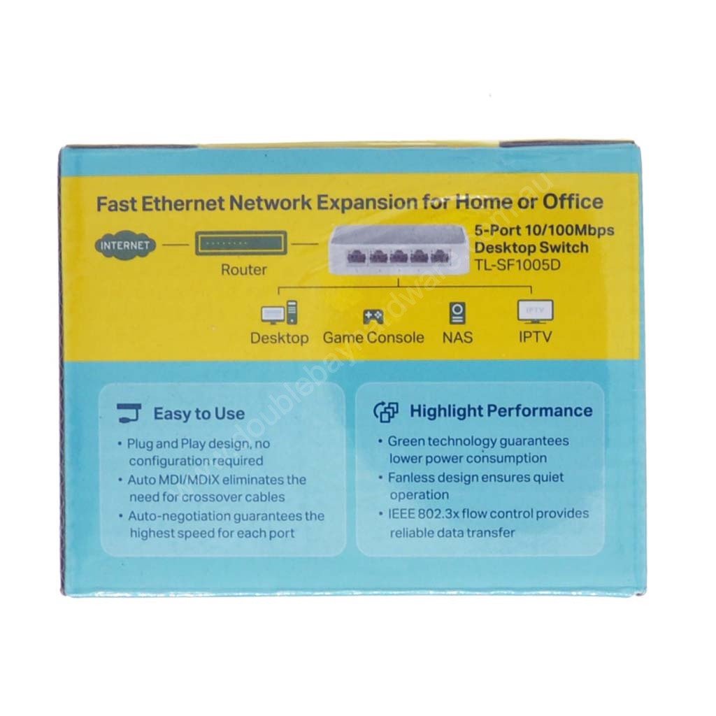 tp - link 5 - Port 10/100Mbps Desktop Switch TL - SF1005D