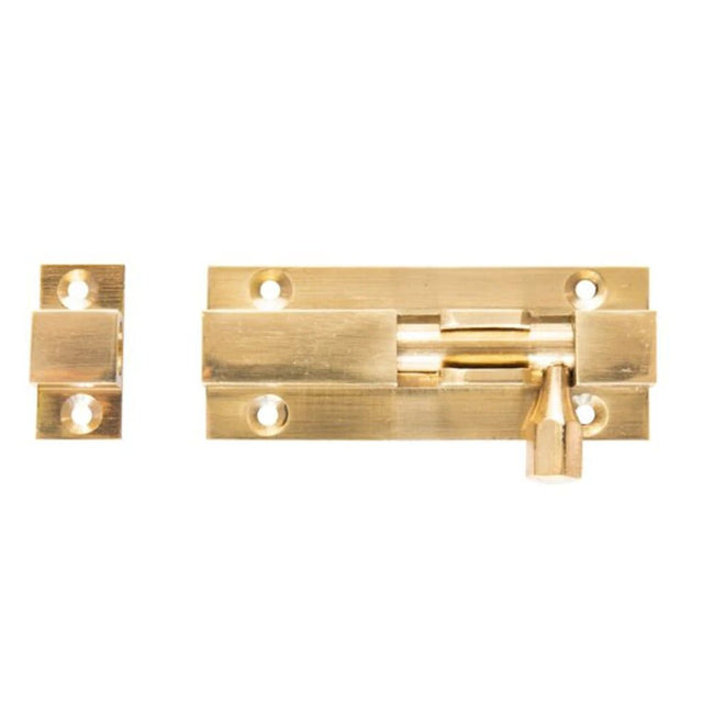 Trio Barrel Bolt 65x25mm Polished Brass BR7 - 2565BPB