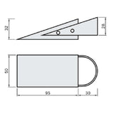 TRIO Revive Rubber Door Stopper With Steel Handle R12 - DS008