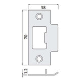 Trio Striker Plate T Chrome Plated BWSPTCP