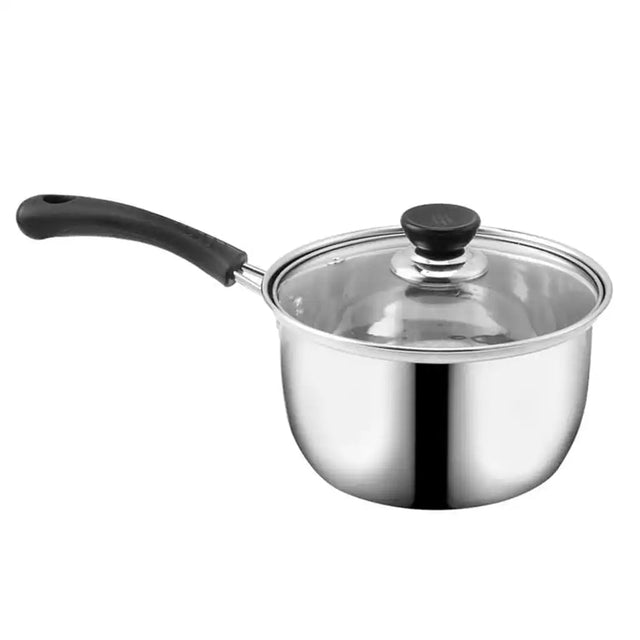 Turtle Stainless Steel Milk Pan With Glass Lid 16cm