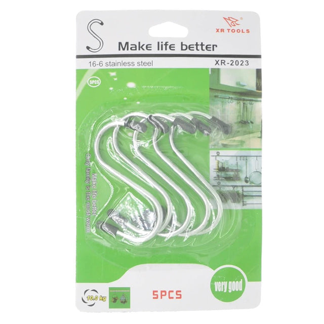 Turtle Stainless Steel S Shape Hooks Small 70mm 5Pcs 4016