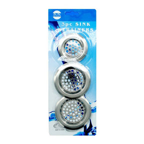 Turtle Stainless Steel Sink Strainers 3Pcs 9002