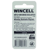 WINCELL Long Life Alkaline Cell Battery 1.5V W - AG11