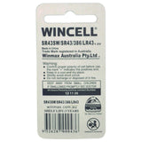 WINCELL Long Life Alkaline Cell Battery 1.5V W - AG12