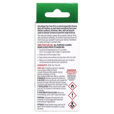 Xtra Kleen Concentrate Tea Tree Oil Multipurpose Cleaner 10ml 286546