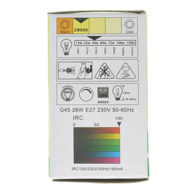 Yan Fu Fancy Round Oven Light Bulb E27 230V 40W 300°C