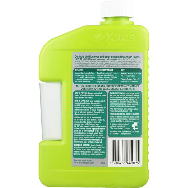 Yates Bindii & Clover Weeder Concentrate 500ml 52541