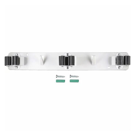 Zenith Broom and Mop Holder Rack Triple 25 - 40mm WBH0003