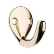Zenith Decorative Hooks Robe Hooks Single Brass Plated 35mm WAS0031