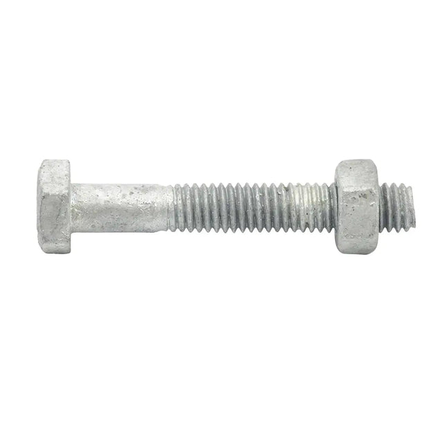 Zenith M6x40mm Hex Head Bolt & Nut Galvanised