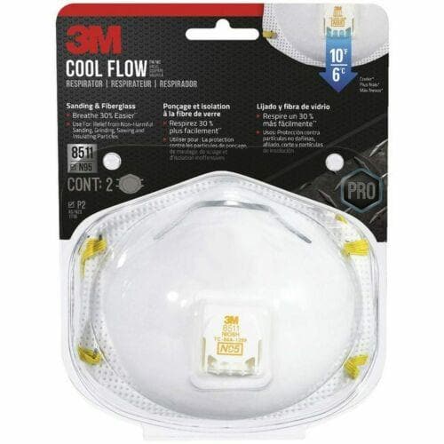 3M P2 N95 Sanding Fibreglass Valve Respirator Mask 8511HB22CPS
