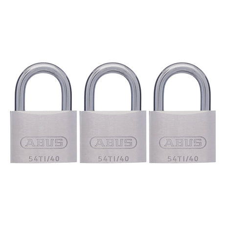 ABUS Titalium 38mm Padlock Triple Pack 54TI40TRIPLESC
