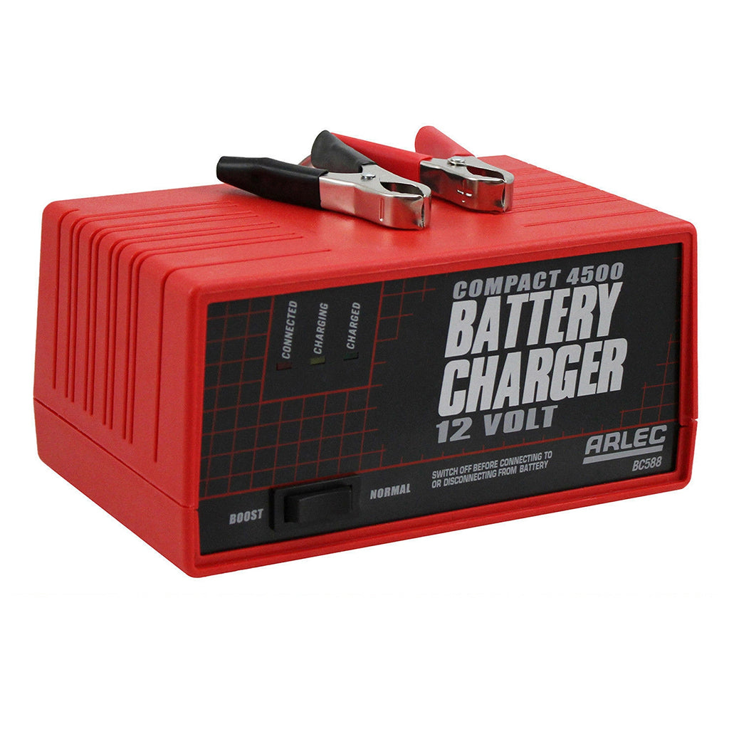 ARLEC Compact Auto Battery Charger with Boost Switch 4.5Amp 12V BC588