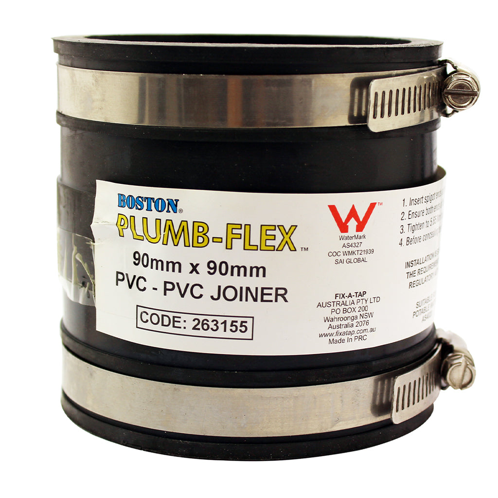 BOSTON Plumb-Flex DWV PVC Rubber Joiner 90mmX90mm 263155
