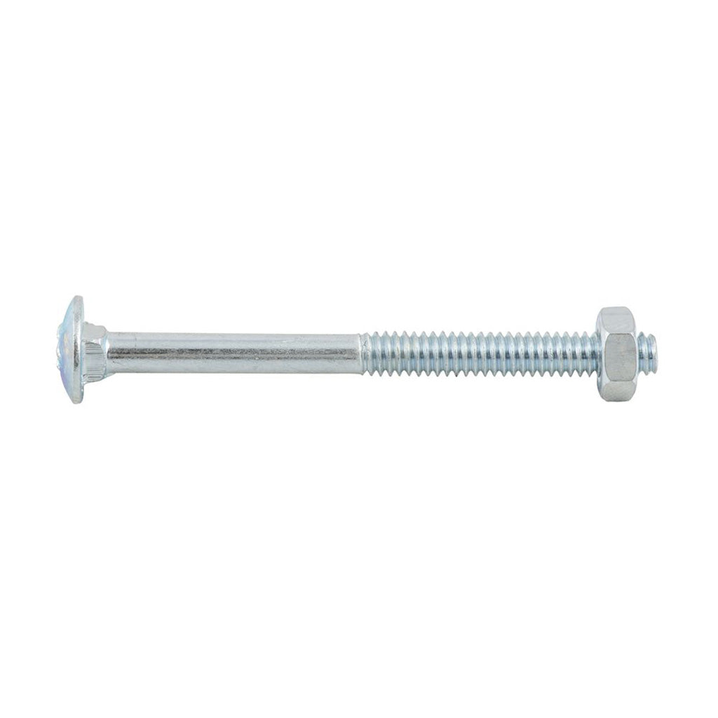 BREMICK Cup Head Bolt And Nut Zinc Plated ¼" x 2½"