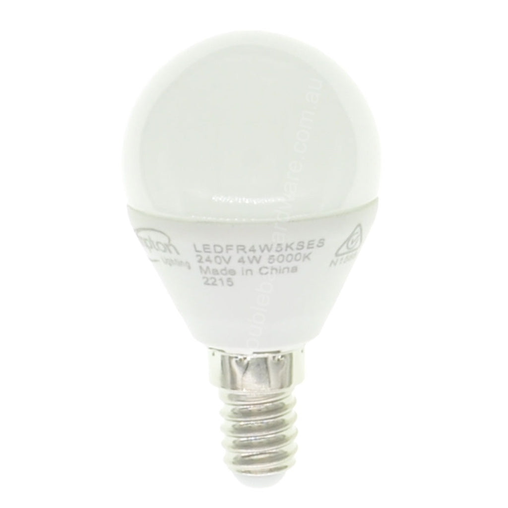 Crompton Fancy Round LED Light Bulb E14 240V 4W Pearl D/L 27430