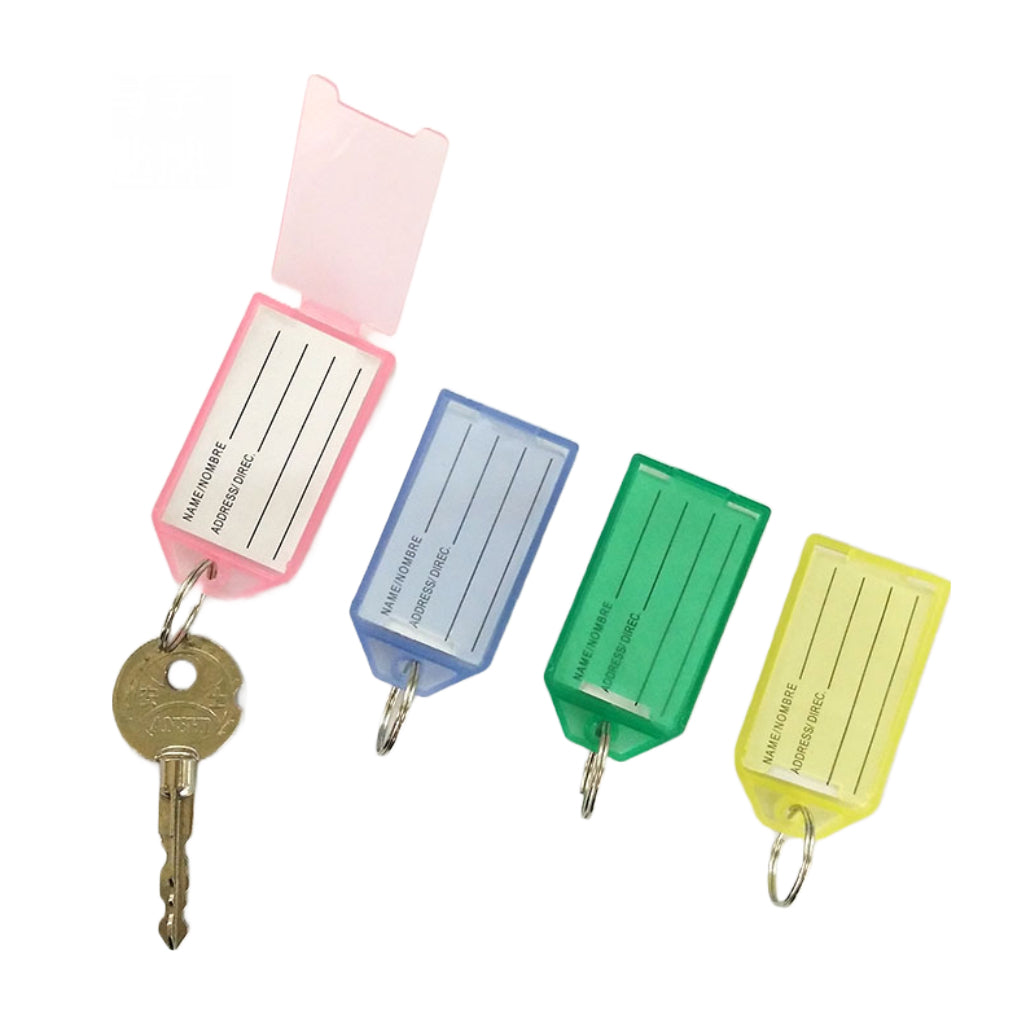 DB Hardware Key Tags Mixed Colour Rectangular 50Pcs