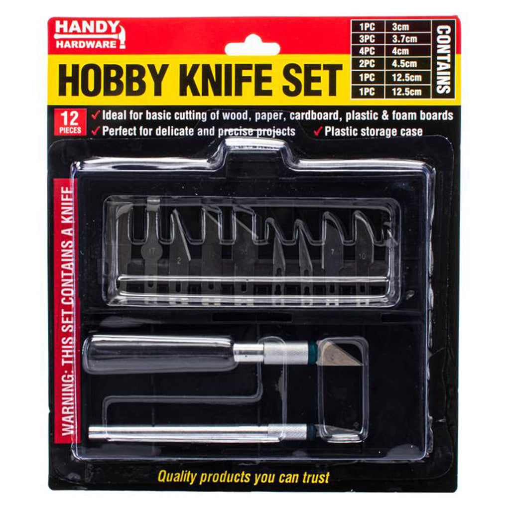 HANDY HARDWARE Hobby Knife Set 12Pcs 214440