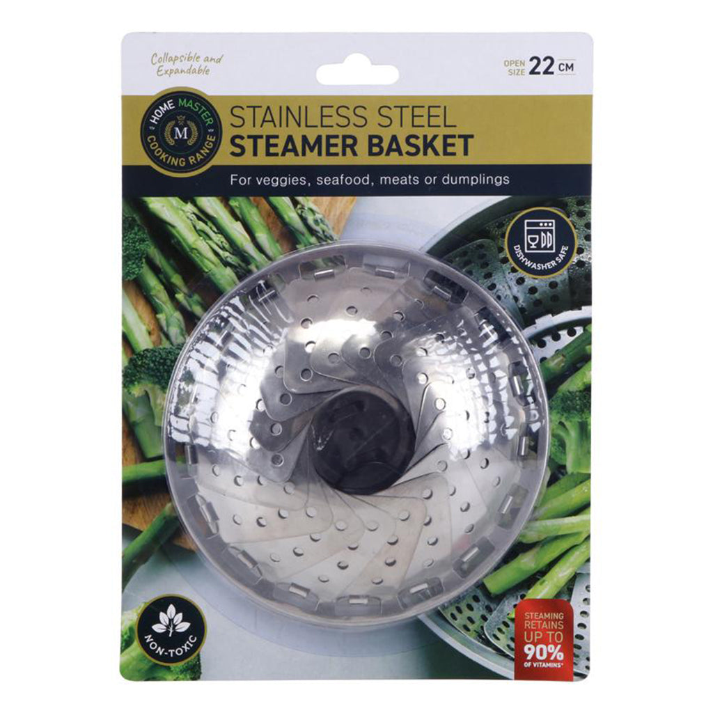 HOME MASTER Stainless Steel Steamer Basket 22cm 2250950
