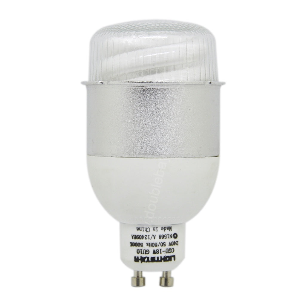LIGHTSTAR Fluorescent Energy Saving GU10 Light Bulb 240V 18W C/W 25715