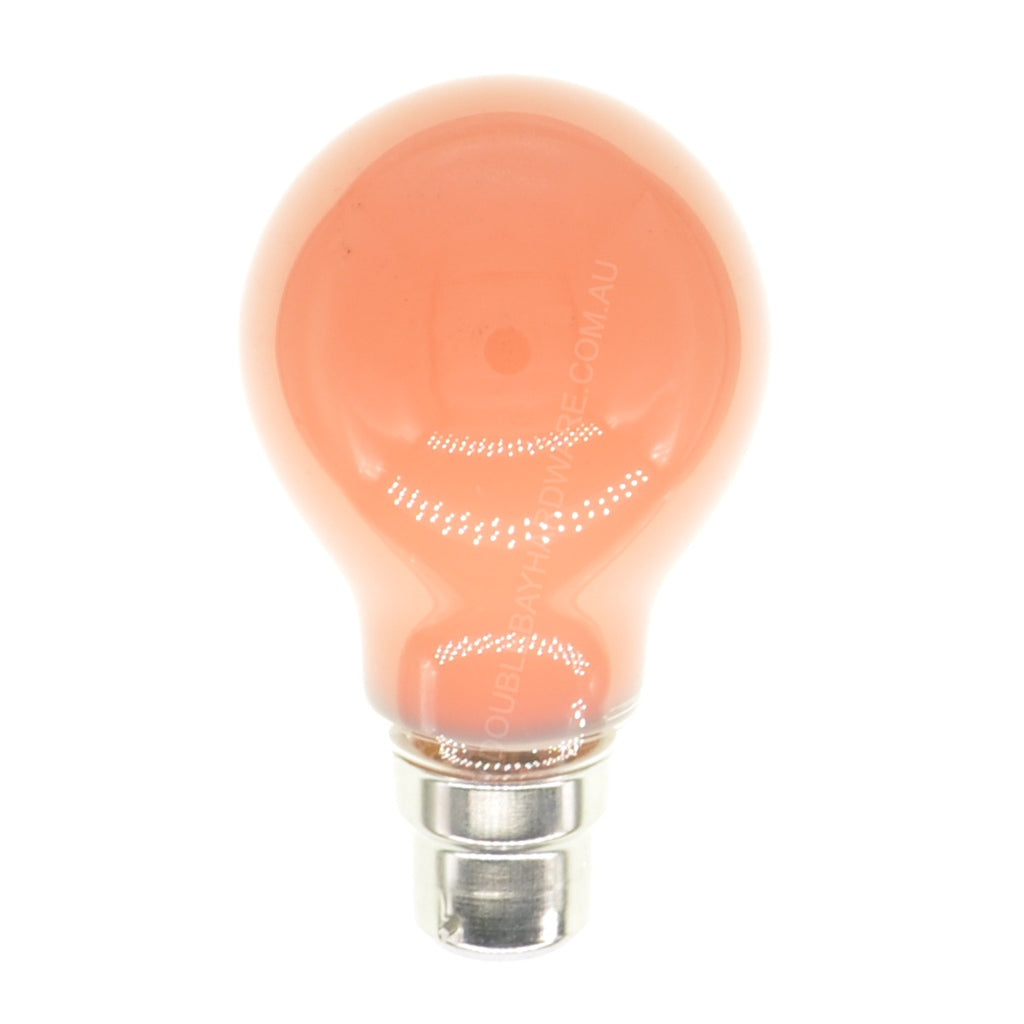 gls led light bulb B22 240V 3W Orange