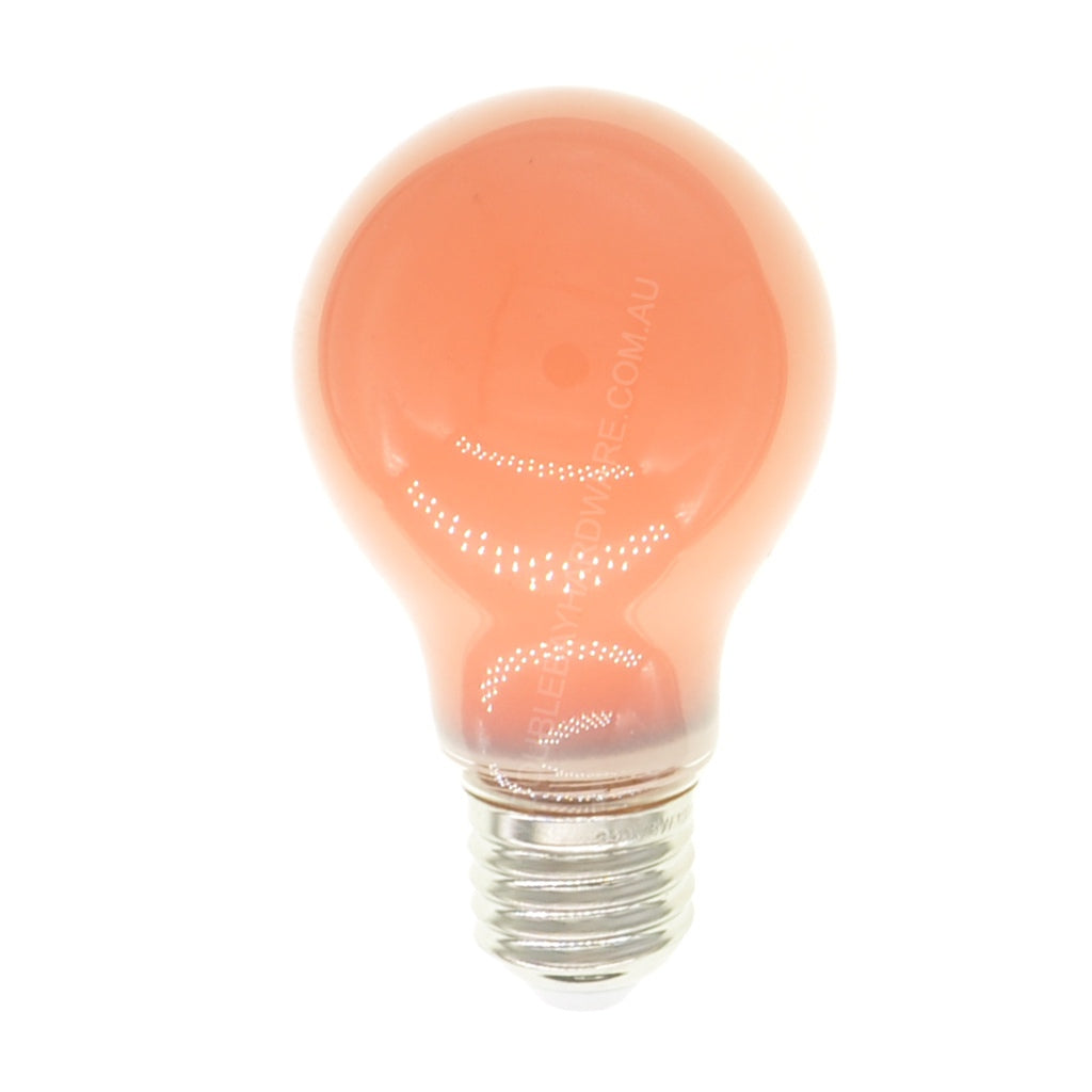 LUSION Coloured GLS LED Light Bulb E27 240V 3W Orange 20703
