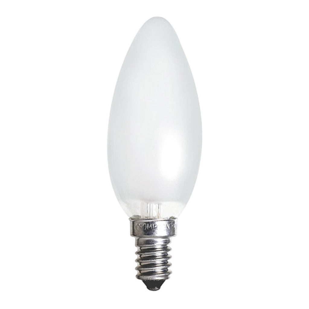 Lusion Candle Halogen Light Bulb E14 240V 18W Pearl 30109