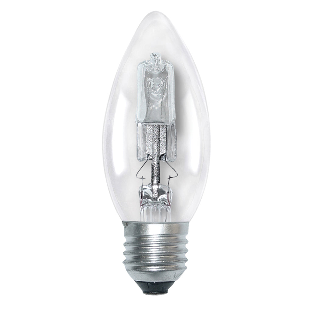 Lusion Candle Halogen Light Bulb E27 240V 28W Clear 30106
