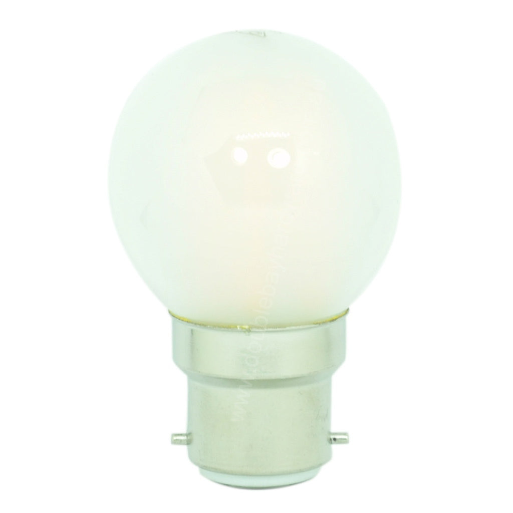 Lusion Fancy Round LED Light Bulb B22 240V 4W Pearl W/W 20262